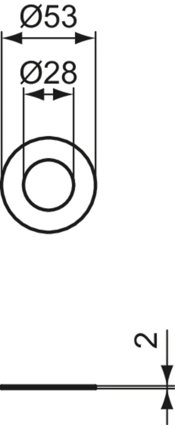 Ideal Standard Drosselscheibe S944067 - Serienübergreifend, 53 x 28 mm, 53 x 2 x 53 mm