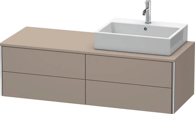 Duravit Waschtischunterschrank wandhängend „XSquare“ 140 × 40 × 54,8 cm Basalt Matt Duravit Waschtischunterschrank wandhängend „XSquare“ 140 × 40 × 54,8 cm Basalt Matt