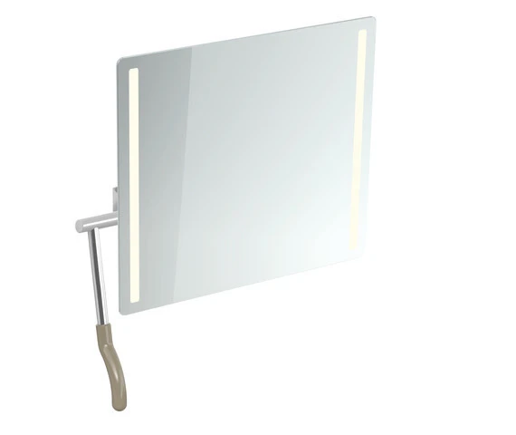 HEWI Kippspiegel „Serie 802 LifeSystem“ 60 × 54 cm in Sand