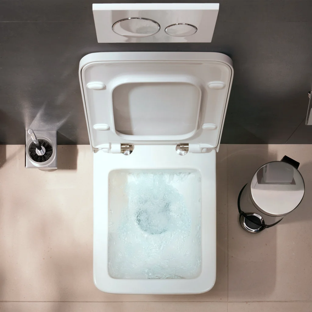 Hansgrohe EluPura Original Q Wand-WC, spülrandlos, glänzend, 540 mm Höhe, horizontaler Abgang, AquaChannel Flush Hansgrohe EluPura Original Q Wand-WC, spülrandlos, glänzend, 540 mm Höhe, horizontaler Abgang, AquaChannel Flush