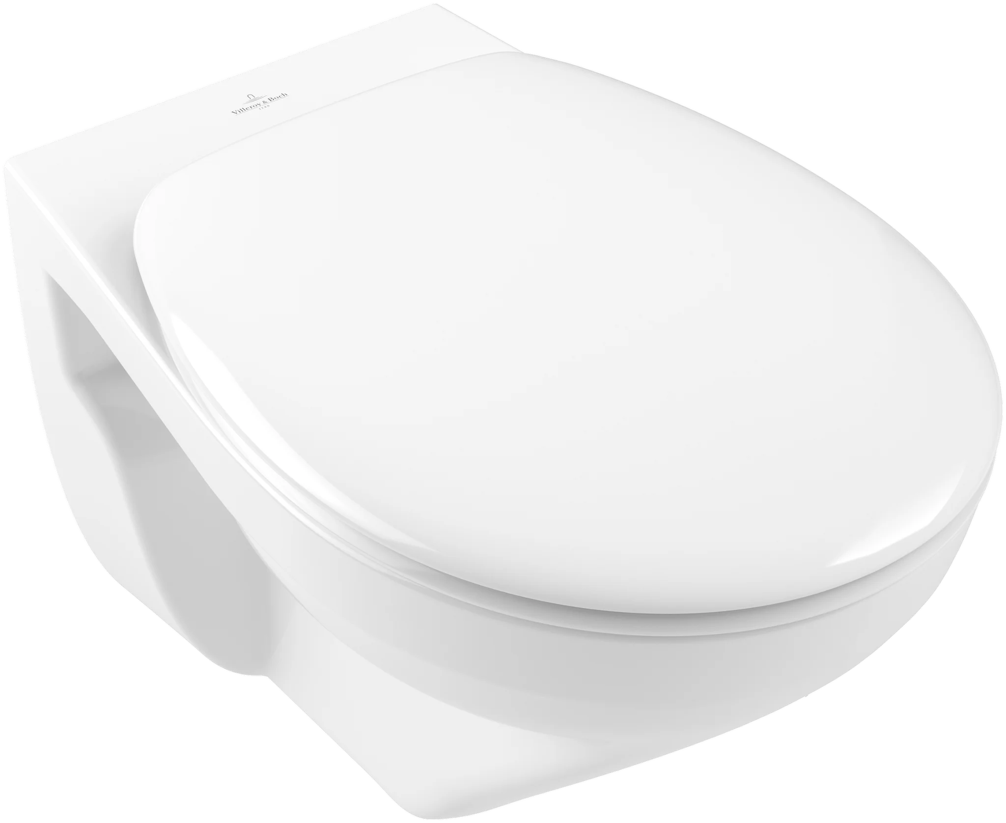 Villeroy & Boch O.novo Tiefspül-WC spülrandlos, oval, weiß Alpin CeramicPlus, 360x540 mm, Höhe 356 mm, wandhängend