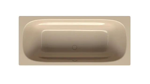 Bette BetteDuo Badewanne Rechteck Duo Bahama beige 1800x800x420 mm 30 mm Randhöhe 2-Sitzer Einbau Unterbau glasierter Titan-Stahl
