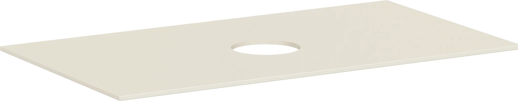 Hansgrohe Xevolos E Konsole Sandbeige Matt, 980 x 550 mm, mittiger Beckenausschnitt für Aufsatzwaschtisch ohne Hahnloch