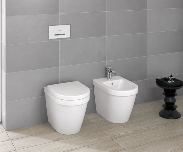 Villeroy & Boch Architectura 5690R0 Tiefspül-WC spülrandlos, oval, bodenstehend, Abgang waagerecht