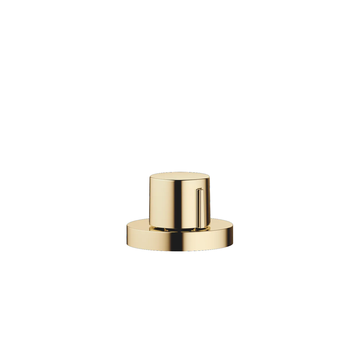 Dornbracht Exzenterbetätigung SERIENNEUTRAL Messing (23kt Gold), Drehknopf für ein Becken mit Bowdenzug-Adapter