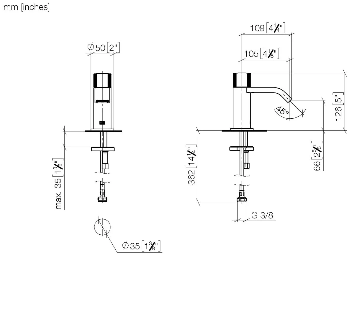 Standventil Kaltwasser IMO Chrom 17500671 Standventil Kaltwasser IMO Chrom 17500671