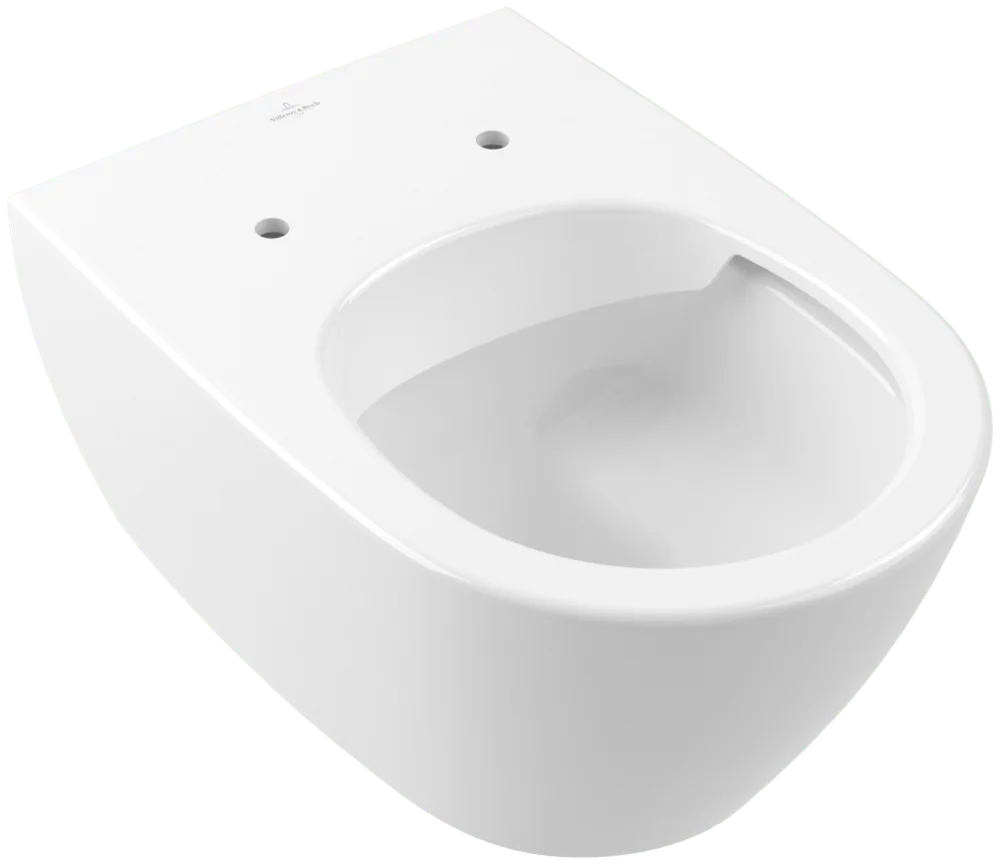 Villeroy & Boch Subway 2.0 Tiefspül-WC spülrandlos, oval, weiß Alpin AntiBac CeramicPlus, 370 x 560 mm, Höhe 365 mm, wandhängend