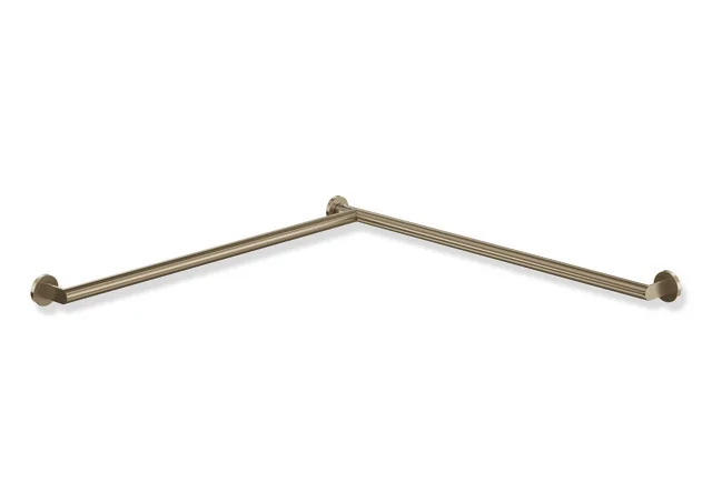 HEWI Dusch- und Wannenhandlauf System 900, Edelstahl PVD bronze gebürstet, Länge 965 mm, Durchmesser 32 mm, links