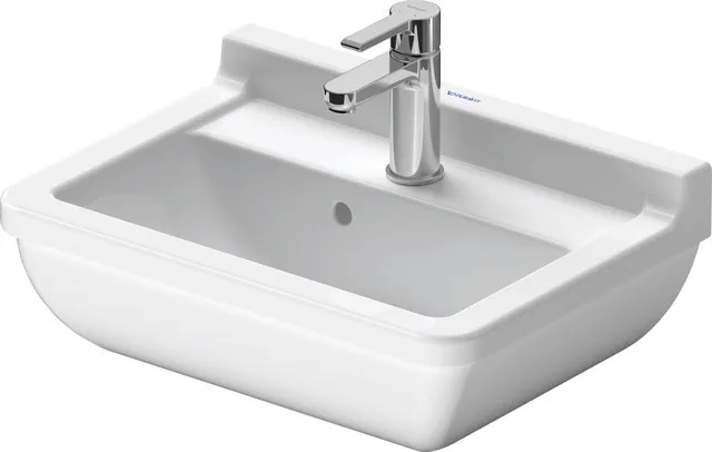 Wandwaschtisch „Starck 3“, mit Überlauf, Hahnlochposition mittig Größe: 50 × 36 cm / Hahnlochbohrung: mit 1×1 Hahnlochbohrung / Hahnlochposition: mittig / Oberflächenveredelung: mit WonderGliss / Überlauf: mit Überlauf Wandwaschtisch „Starck 3“, mit Überlauf, Hahnlochposition mittig Größe: 50 × 36 cm / Hahnlochbohrung: mit 1×1 Hahnlochbohrung / Hahnlochposition: mittig / Oberflächenveredelung: mit WonderGliss / Überlauf: mit Überlauf