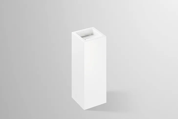 Waschbecken „Q-Serie“ 325 × 365 × 900 mm, mittig mit ProShield Waschbecken „Q-Serie“ 325 × 365 × 900 mm, mittig mit ProShield