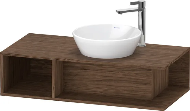 Duravit Waschtischunterschrank wandhängend „D-Neo“ 100 × 26 × 48 cm Nussbaum Dunkel