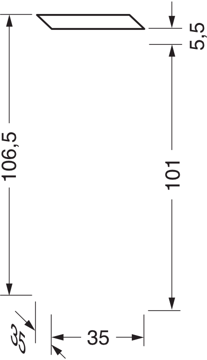 repaBAD Seitenschrank „Cube“ 350 × 1060 × 350 mm in Weiß Glanz repaBAD Seitenschrank „Cube“ 350 × 1060 × 350 mm in Weiß Glanz
