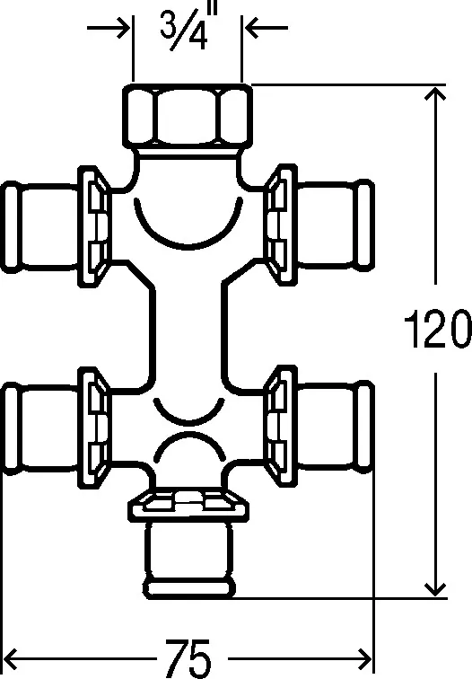 Viega „Sanfix P“ Verteiler 5-fach Viega „Sanfix P“ Verteiler 5-fach