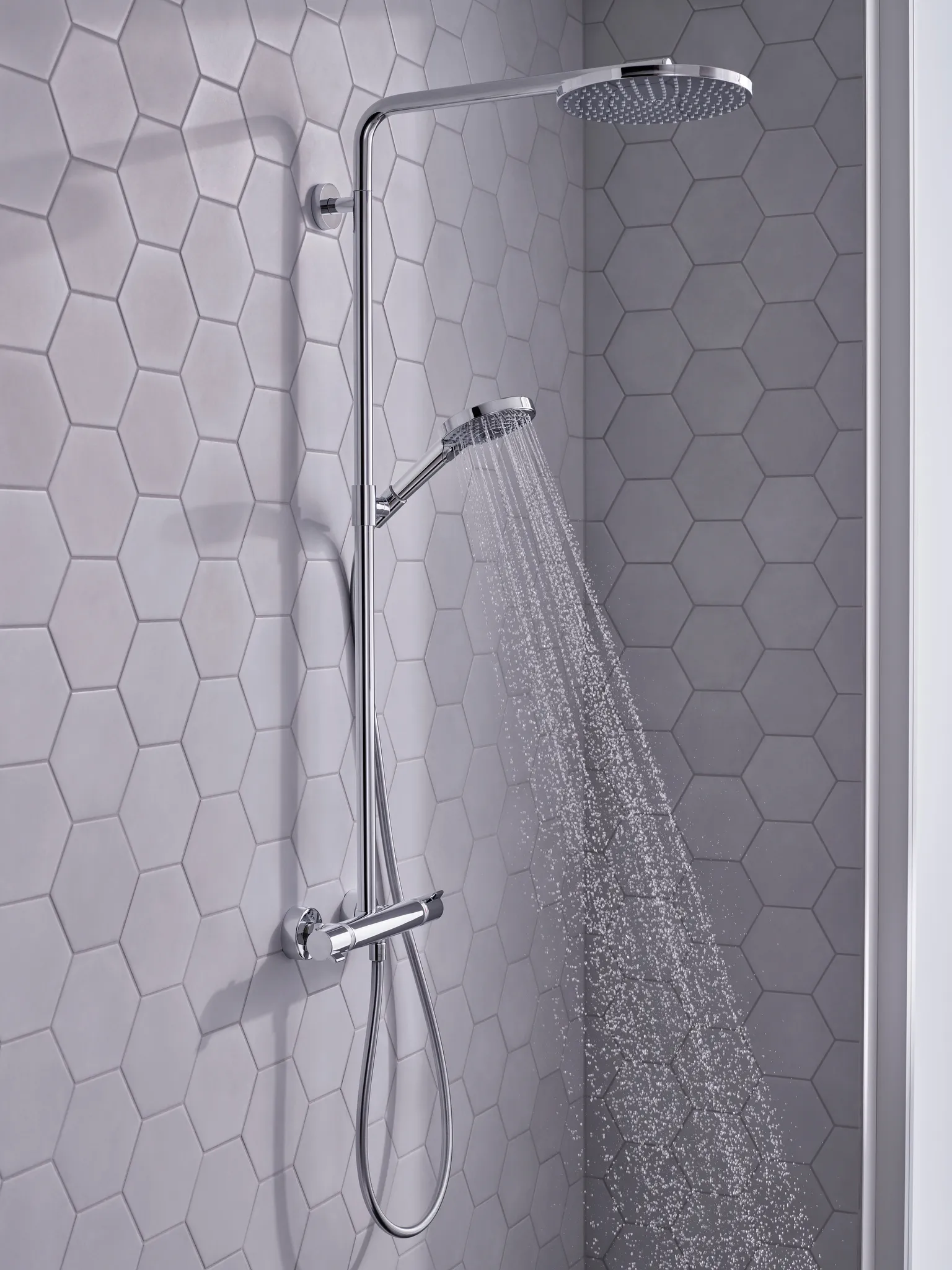 Showerpipe Raindance Select S 240 1jet PowderRain chrom Showerpipe Raindance Select S 240 1jet PowderRain chrom