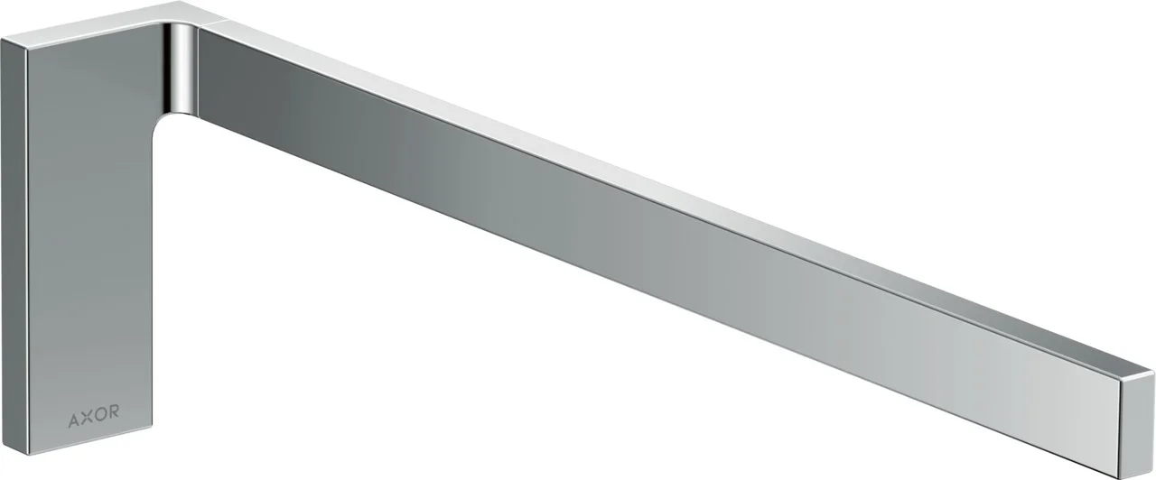 Hansgrohe AXOR Universal Rectangular Handtuchhalter, Chrom, 380 mm Länge, wandmontiert mit verdeckter Befestigung