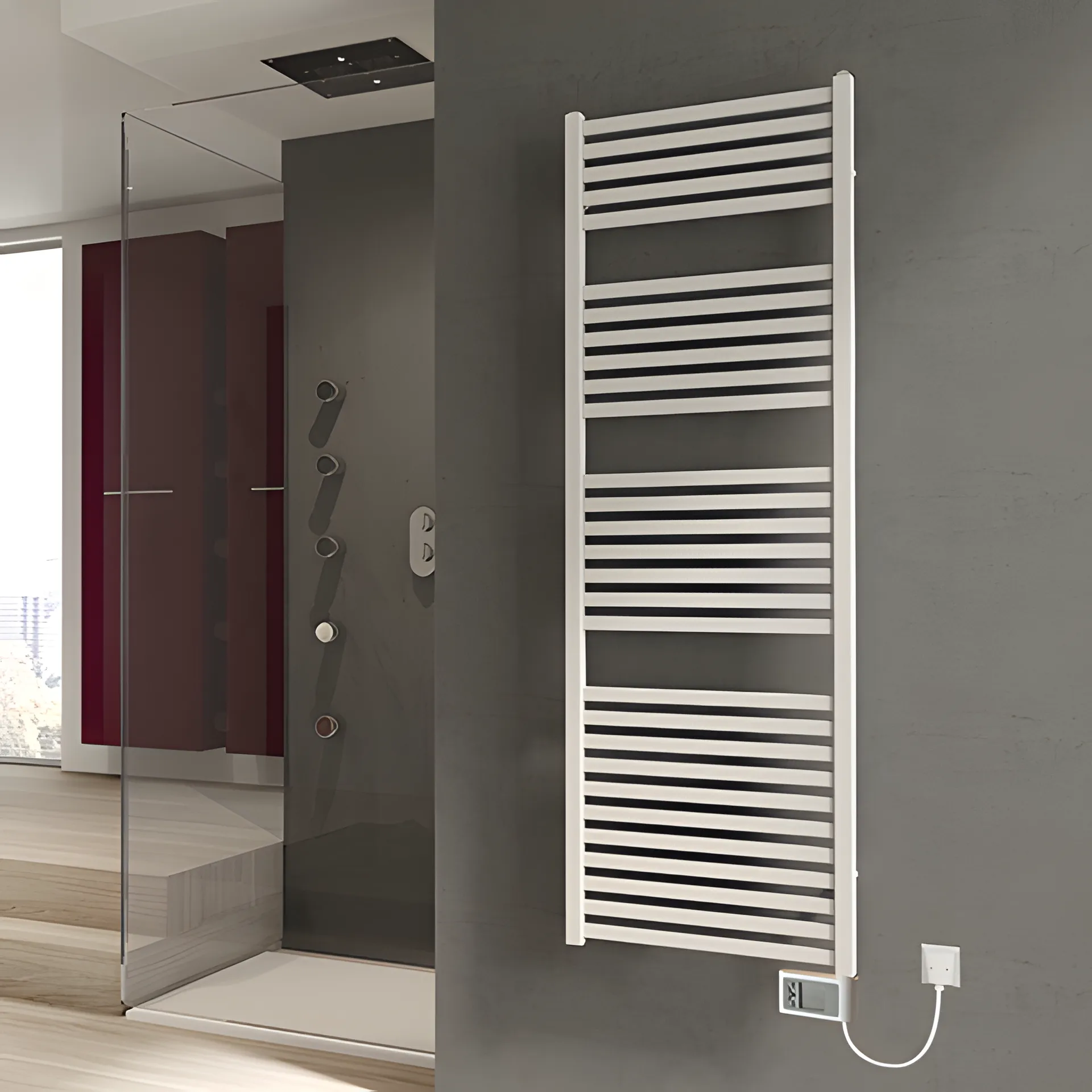 BEMM Design-Elektroheizkörper „Mido Q E“ 58 × 181,8 cm in Weiß (RAL 9016) BEMM Design-Elektroheizkörper „Mido Q E“ 58 × 181,8 cm in Weiß (RAL 9016)