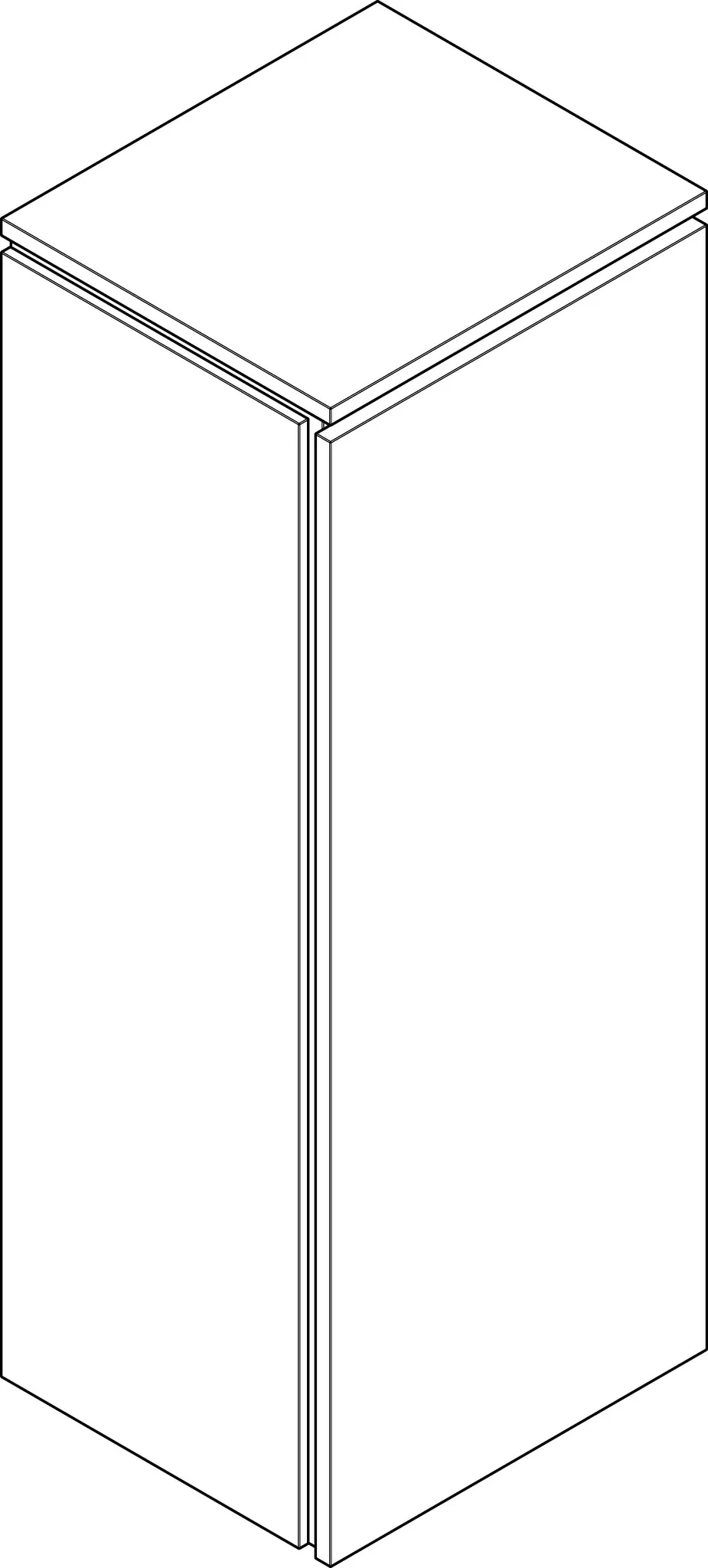 Hansgrohe Hochschrank „Xilesa E“ in Eiche Kaschmir