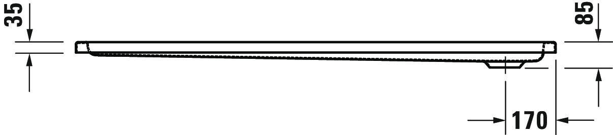 Duravit rechteck Duschwanne „D-Code“ 160 × 80 cm 