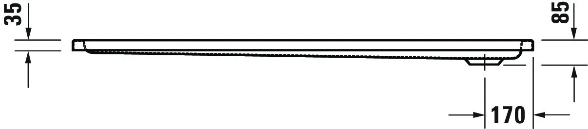 Duravit rechteck Duschwanne „D-Code“ 160 × 80 cm ohne Antislip Duravit rechteck Duschwanne „D-Code“ 160 × 80 cm ohne Antislip