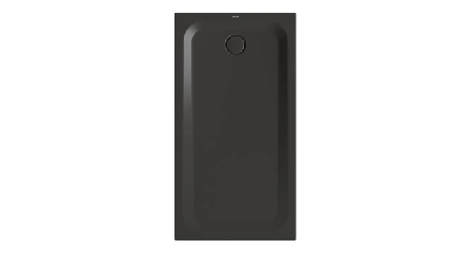 Bette rechteck Duschwanne „BetteUltra“ 1500 × 800 mm mit BetteAntirutsch Pro, ohne Oberflächenveredelung, mit Minimum-Wannenträger, in Anthracite