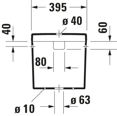 Spülkasten „Happy D.2“ 39,5 × 39,5 × 16 cm Spülkasten „Happy D.2“ 39,5 × 39,5 × 16 cm