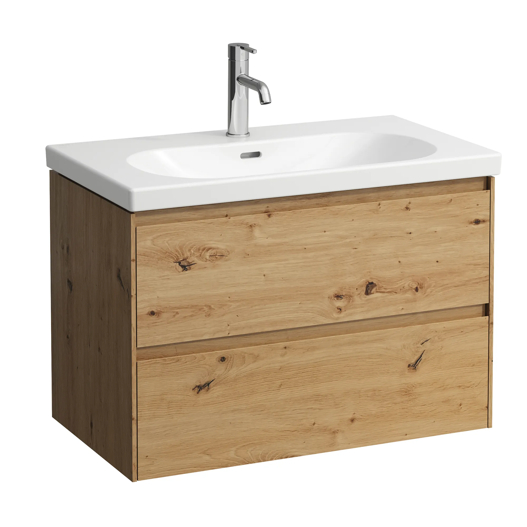 Laufen Waschtischunterbau LANI 442x784x515 mit 2 Schubladen, integrierter Griffleiste, Vollauszug und Soft-Close Laufen Waschtischunterbau LANI 442x784x515 mit 2 Schubladen, integrierter Griffleiste, Vollauszug und Soft-Close