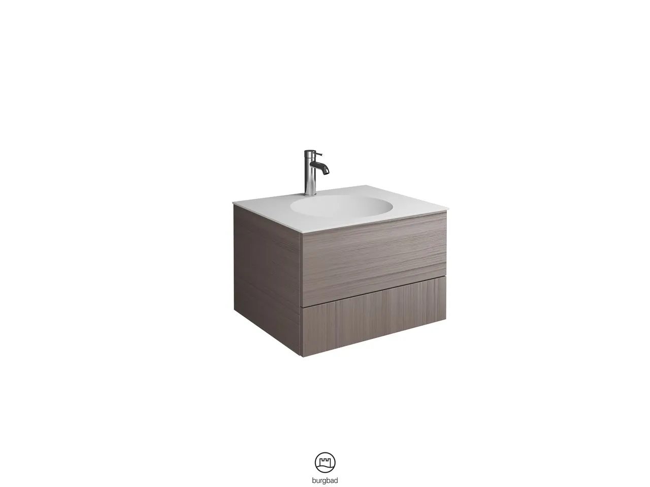 burgbad Coco HGL Waschtisch Set SFHR060 Mineralguss 505x606x406 burgbad Coco HGL Waschtisch Set SFHR060 Mineralguss 505x606x406