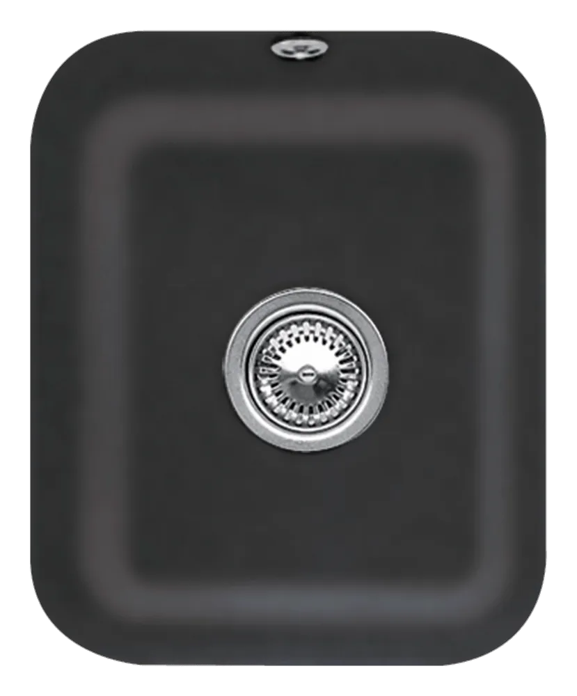 Villeroy & Boch Unterbau-Küchenspülbecken „Cisterna“ 45 370 × 435 × 200 mm in Pure Black
