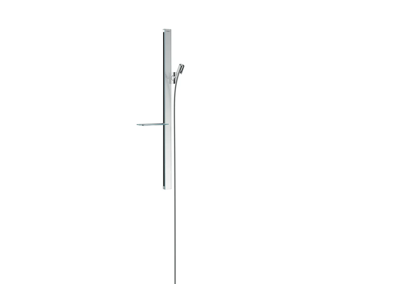 Hansgrohe Unica Brausestange E 90 cm chrom - 945 mm Gesamtlänge, 160 cm Brauseschlauch, stufenlos verstellbare Handbrausehalterung