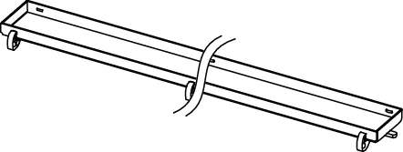 TECEdrainline Fliesenmulde "plate" 1200 mm Edelstahl, gerade