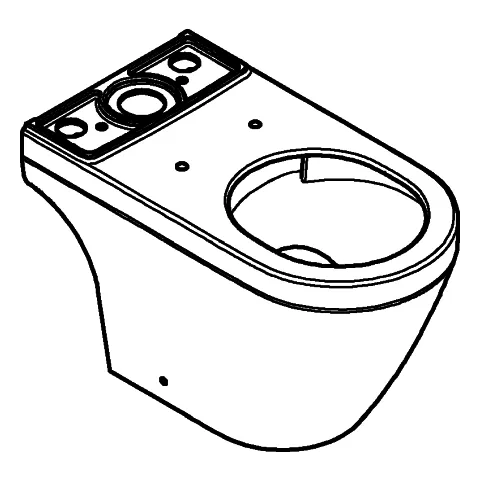 Stand-WC-Kombination Euro Keramik 102488, aus Sanitärkeramik, Abgang universal, spülrandlos, ohne Spülkasten, alpinweiß Stand-WC-Kombination Euro Keramik 102488, aus Sanitärkeramik, Abgang universal, spülrandlos, ohne Spülkasten, alpinweiß