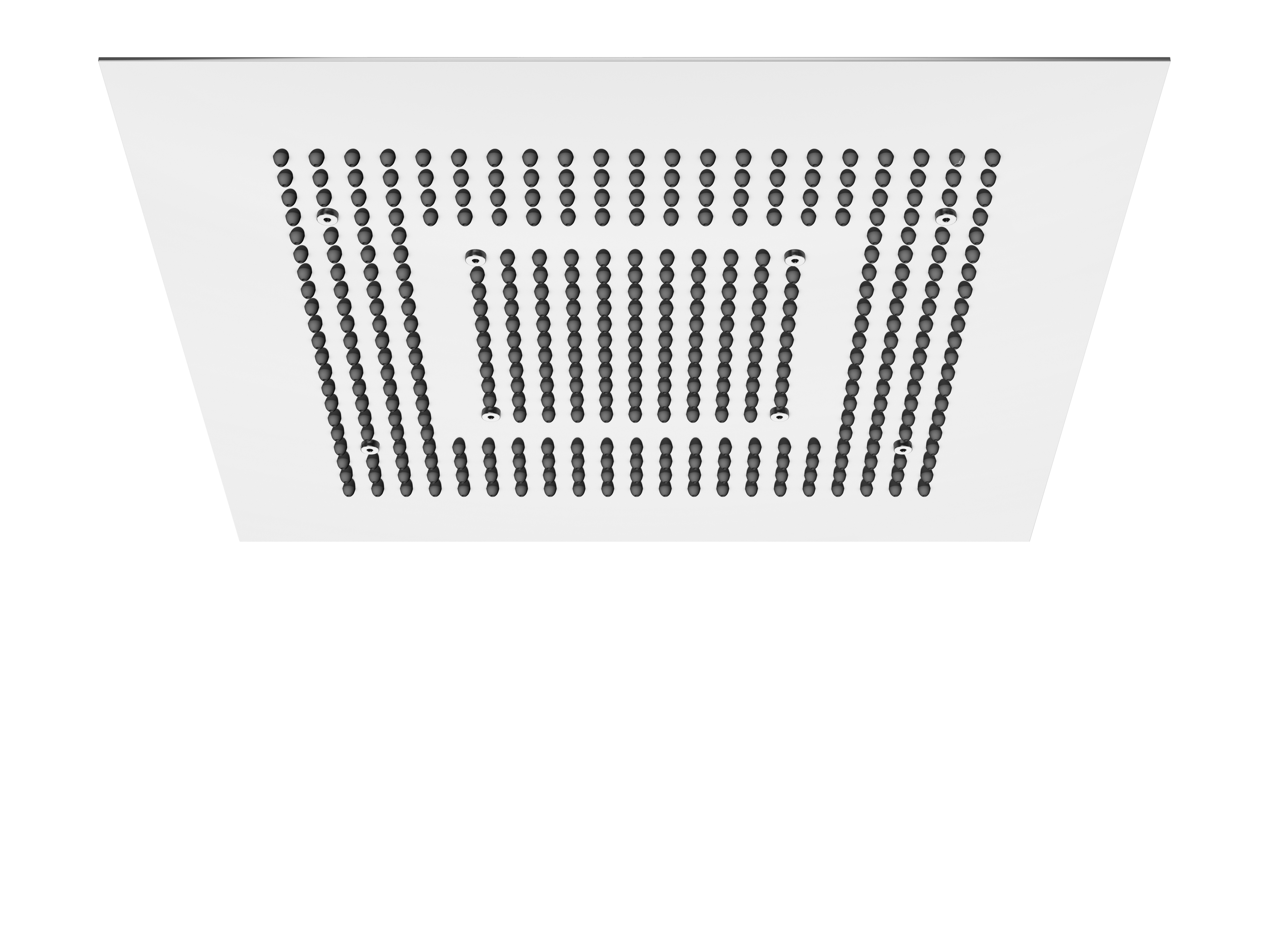 Serie 390 Relax Rain Regenpaneel für Deckeneinbau mit 2 Strahlarten 60 x 60 cm Edelstahl poliert Serie 390 Relax Rain Regenpaneel für Deckeneinbau mit 2 Strahlarten 60 x 60 cm Edelstahl poliert