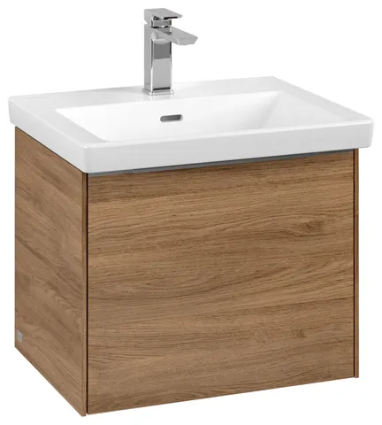 Villeroy & Boch Waschtischunterschrank „Subway 3.0“ für Schrankwaschtisch 523 × 429 × 448 mm Kansas Oak, für Becken mittig