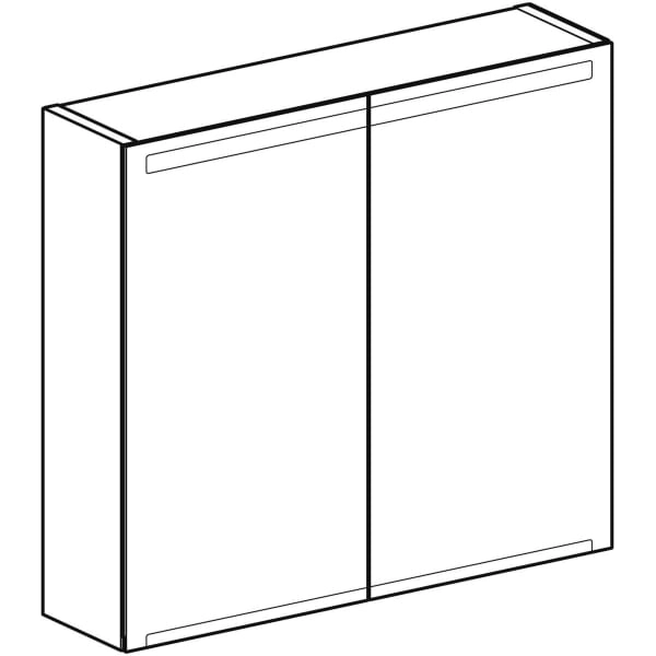 Geberit Spiegelschrank „Option“ 75 × 15 cm