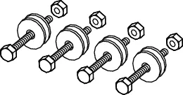 Befestigungssatz für UA-Profilwände Befestigungssatz für UA-Profilwände