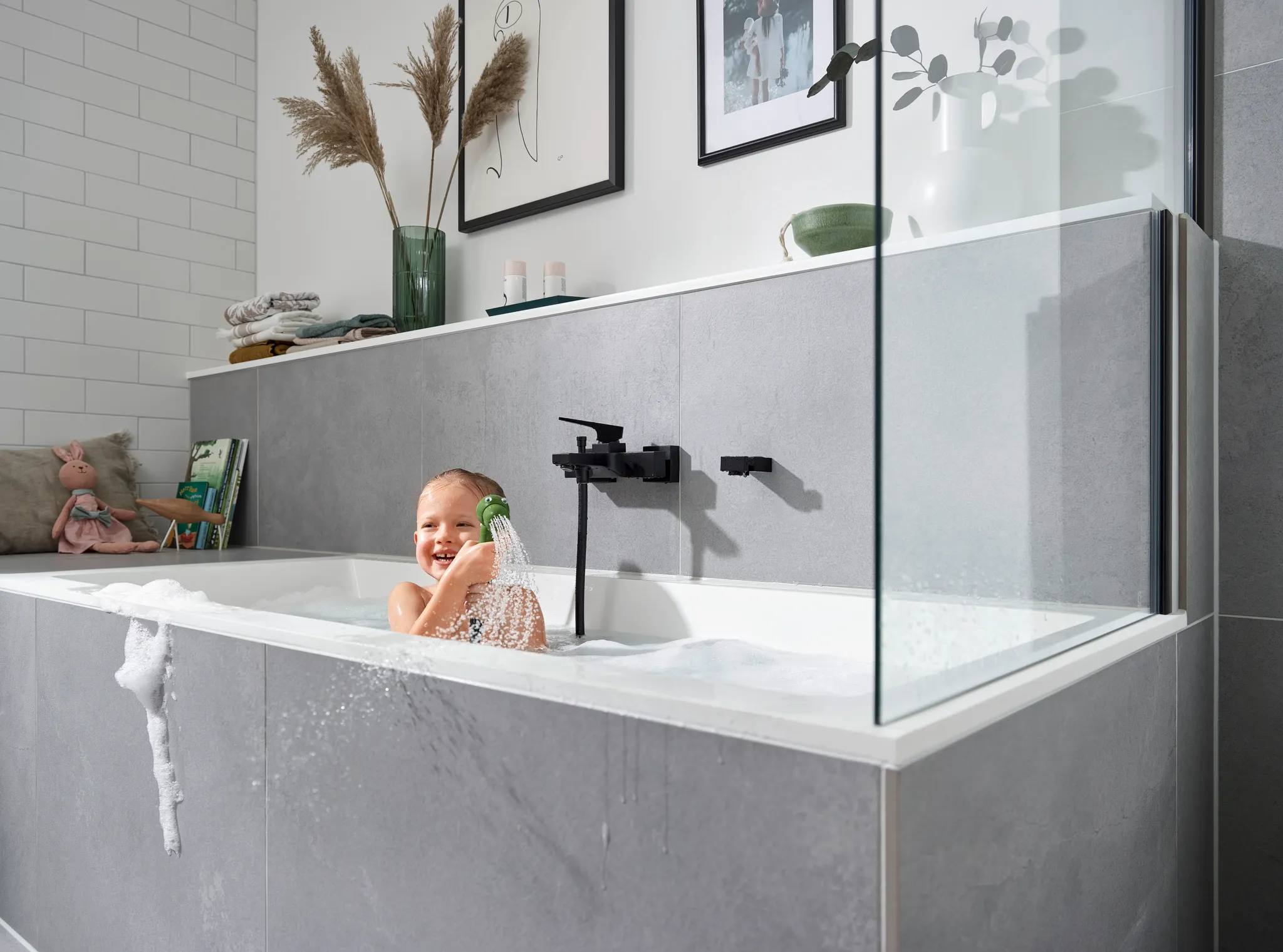 Hansgrohe Jocolino Kinderhandbrause Krokodil 2jet, grün Hansgrohe Jocolino Kinderhandbrause Krokodil 2jet, grün
