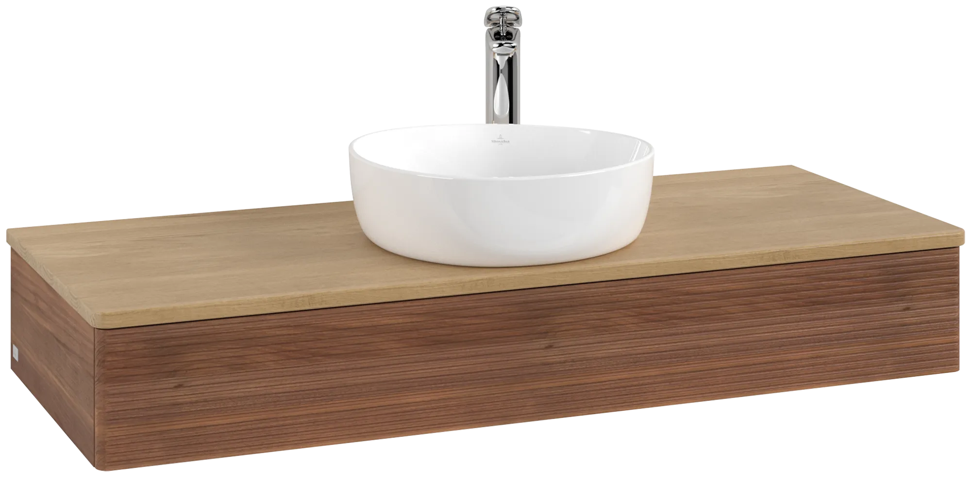 Villeroy & Boch Antao Waschbeckenunterschrank L10_5, 1200x190x500mm, Warm Walnut/Honey Oak
