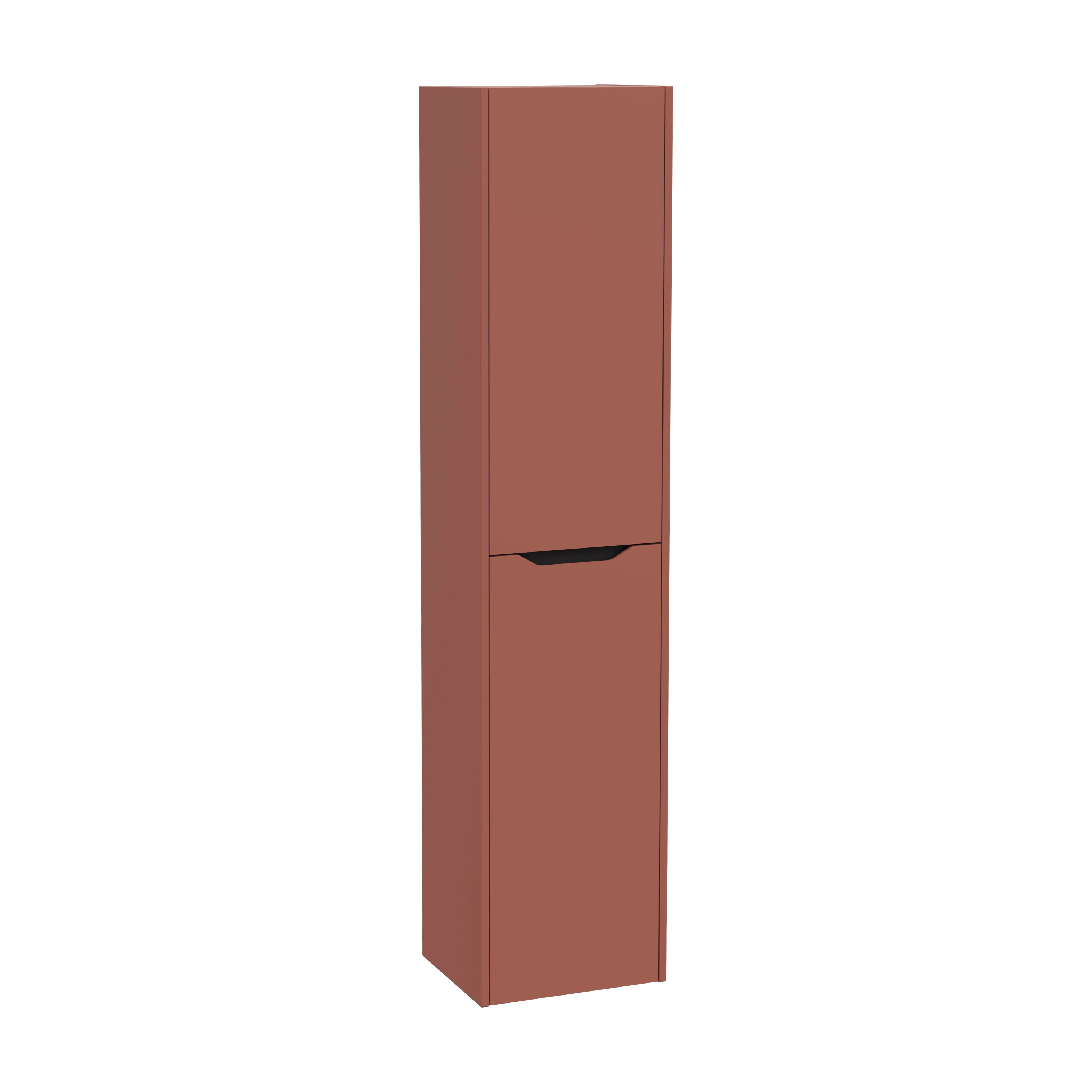 New Integra Square Hochschrank mit 2 Türen 40 x 35 x 180 cm (BxTxH) Türanschlag rechts Terracotta Matt New Integra Square Hochschrank mit 2 Türen 40 x 35 x 180 cm (BxTxH) Türanschlag rechts Terracotta Matt