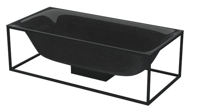 Bette BetteLux Shape Badewanne, Rechteck, 1900x900x450 mm, Midnight, glasierter Titan-Stahl, Freistehend, 2-Sitzer Bette BetteLux Shape Badewanne, Rechteck, 1900x900x450 mm, Midnight, glasierter Titan-Stahl, Freistehend, 2-Sitzer