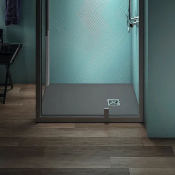 Ideal Standard Duschwanne „UltraFlatS+“ 80 × 100 cm in Quarzgrau