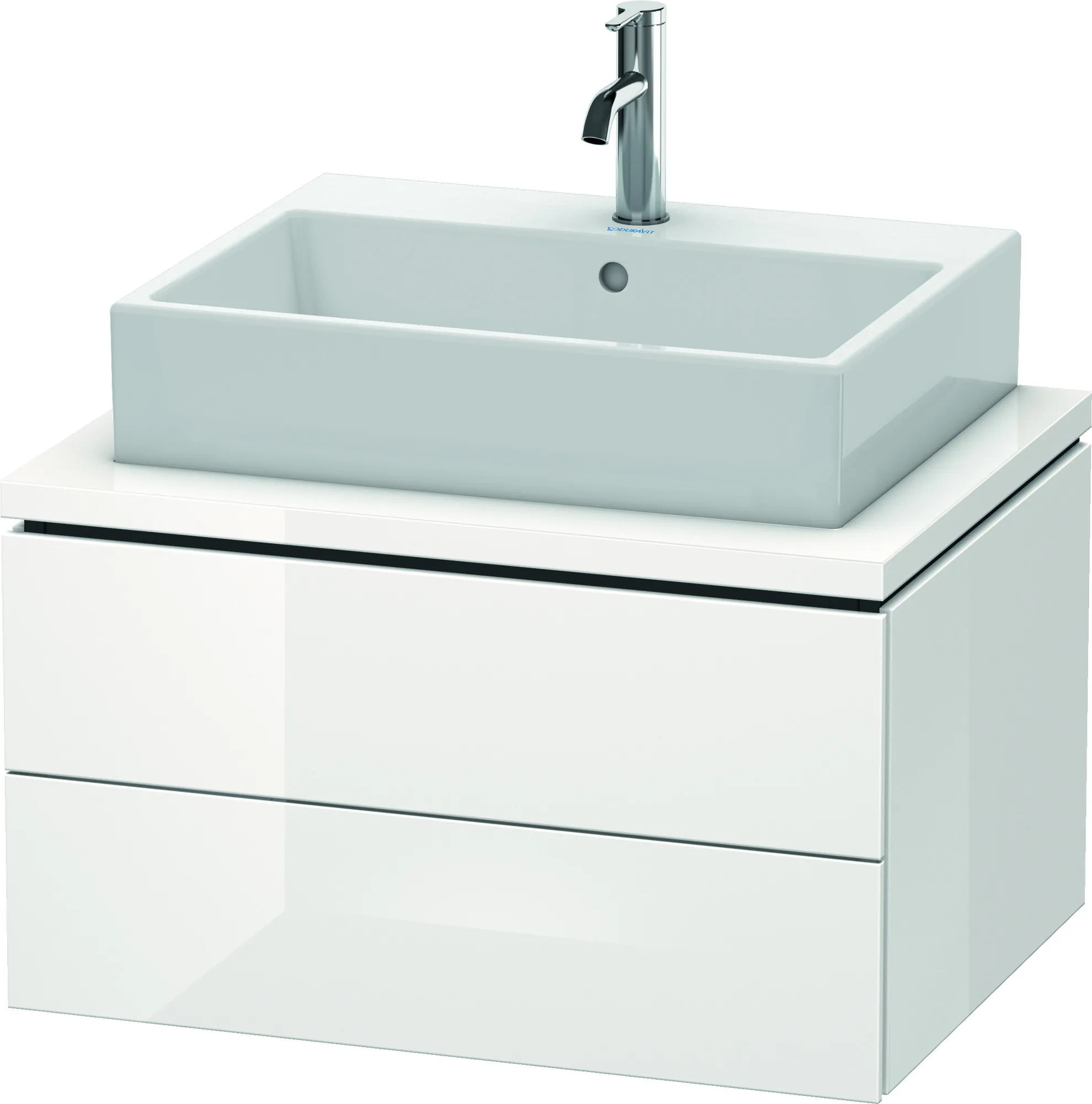 Duravit Waschtischunterschrank wandhängend „L-Cube“ 72 × 40 × 54,7 cm Weiß Hochglanz Duravit Waschtischunterschrank wandhängend „L-Cube“ 72 × 40 × 54,7 cm Weiß Hochglanz