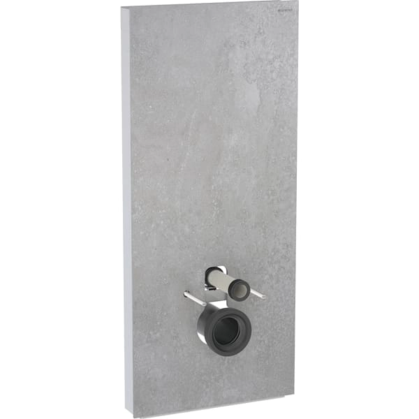 Monolith Plus Sanitärmodul für Wand-WC, 114 cm, Frontverkleidung aus Steinzeug: Steinzeug Betonoptik, Aluminium Monolith Plus Sanitärmodul für Wand-WC, 114 cm, Frontverkleidung aus Steinzeug: Steinzeug Betonoptik, Aluminium