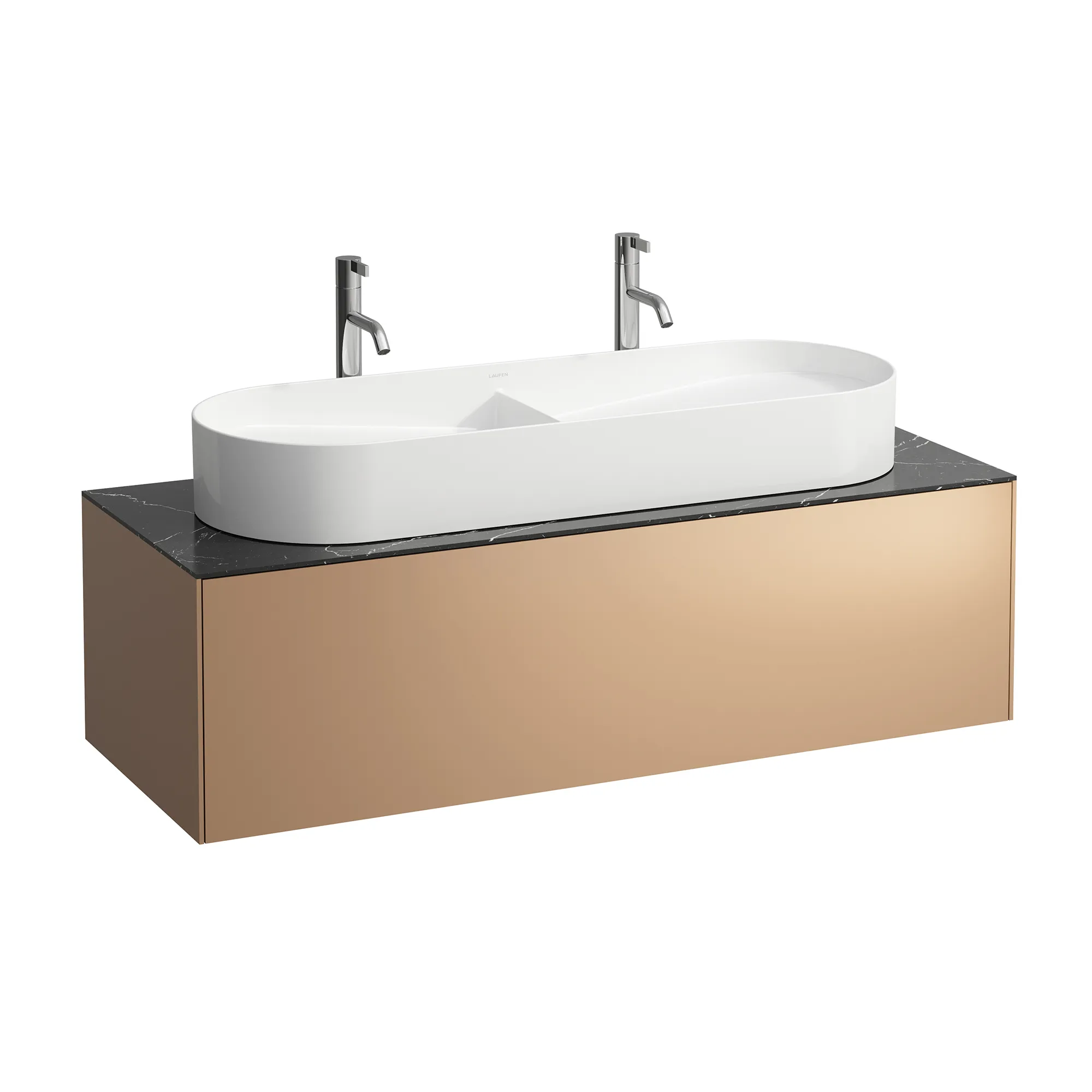 Laufen Waschtischunterbau „SONAR“ 455 × 340 × 1175 mm Kupfer Laufen Waschtischunterbau „SONAR“ 455 × 340 × 1175 mm Kupfer