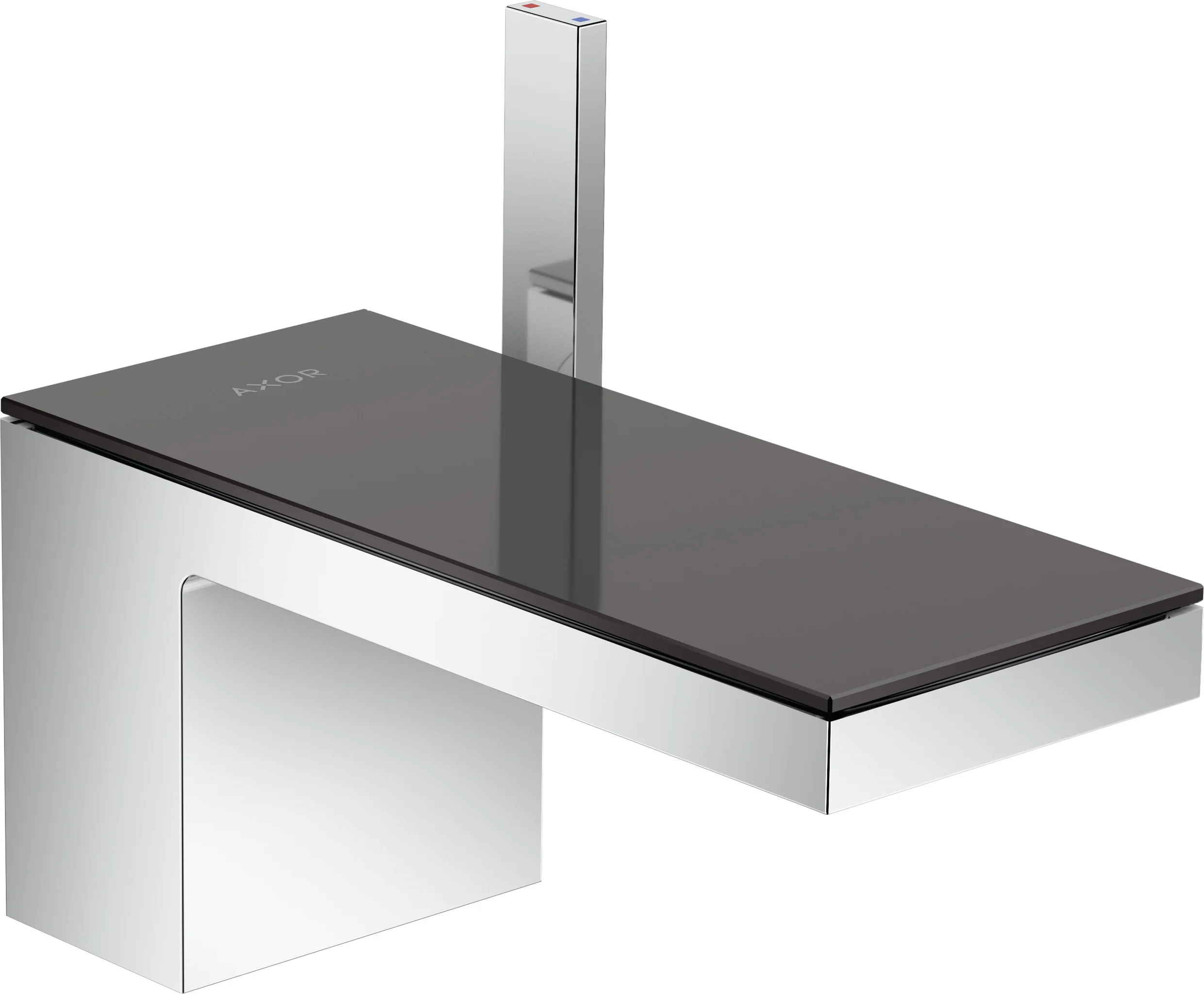 Hansgrohe AXOR MyEdition Einhebel-Waschtischmischer 70, Chrom, Ausladung 151 mm, Auslaufhöhe 70 mm, PowderRain Strahlart, max. Durchflussmenge 5 l/min