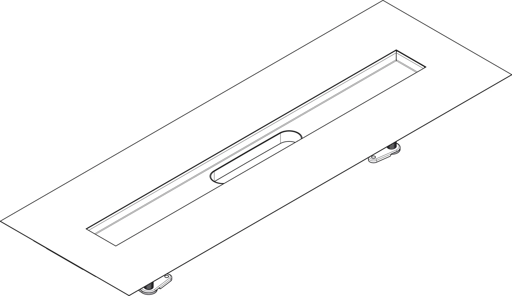 uBox universal Installationsset 800 mm für befliesbare Duschrinnen