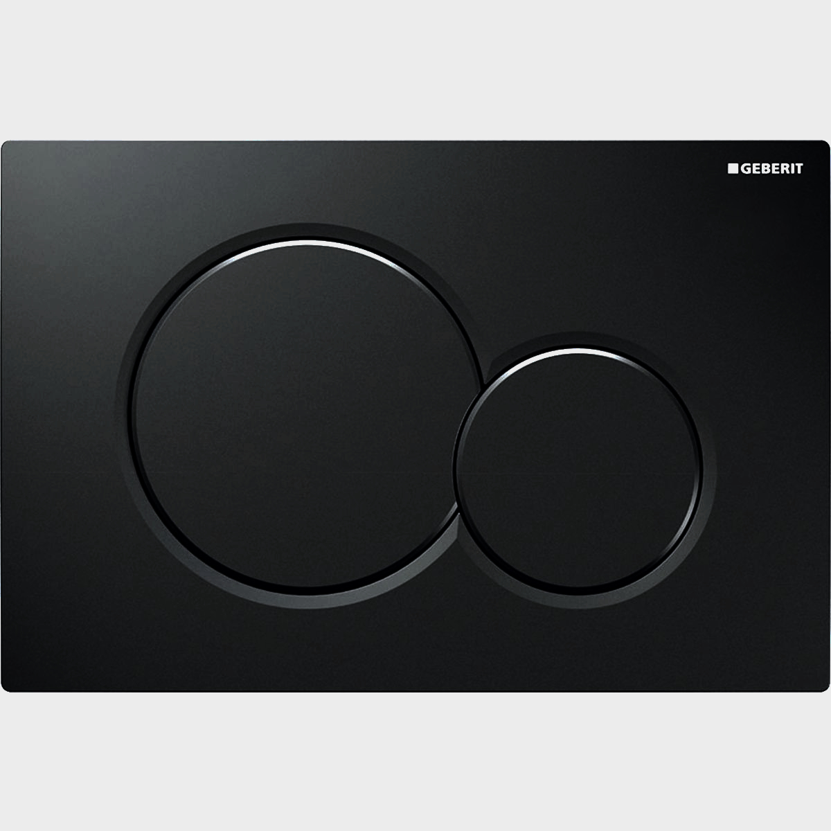 Sigma01 Betätigungsplatte für 2-Mengen-Spülung: schwarz glänzend Platte: schwarz / Tasten: schwarz Sigma01 Betätigungsplatte für 2-Mengen-Spülung: schwarz glänzend Platte: schwarz / Tasten: schwarz