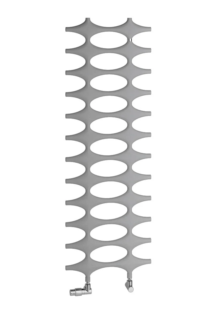 Kermi Design-Heizkörper „Ideos®“ 75,8 × 115,1 cm in glanzsilber Metallic