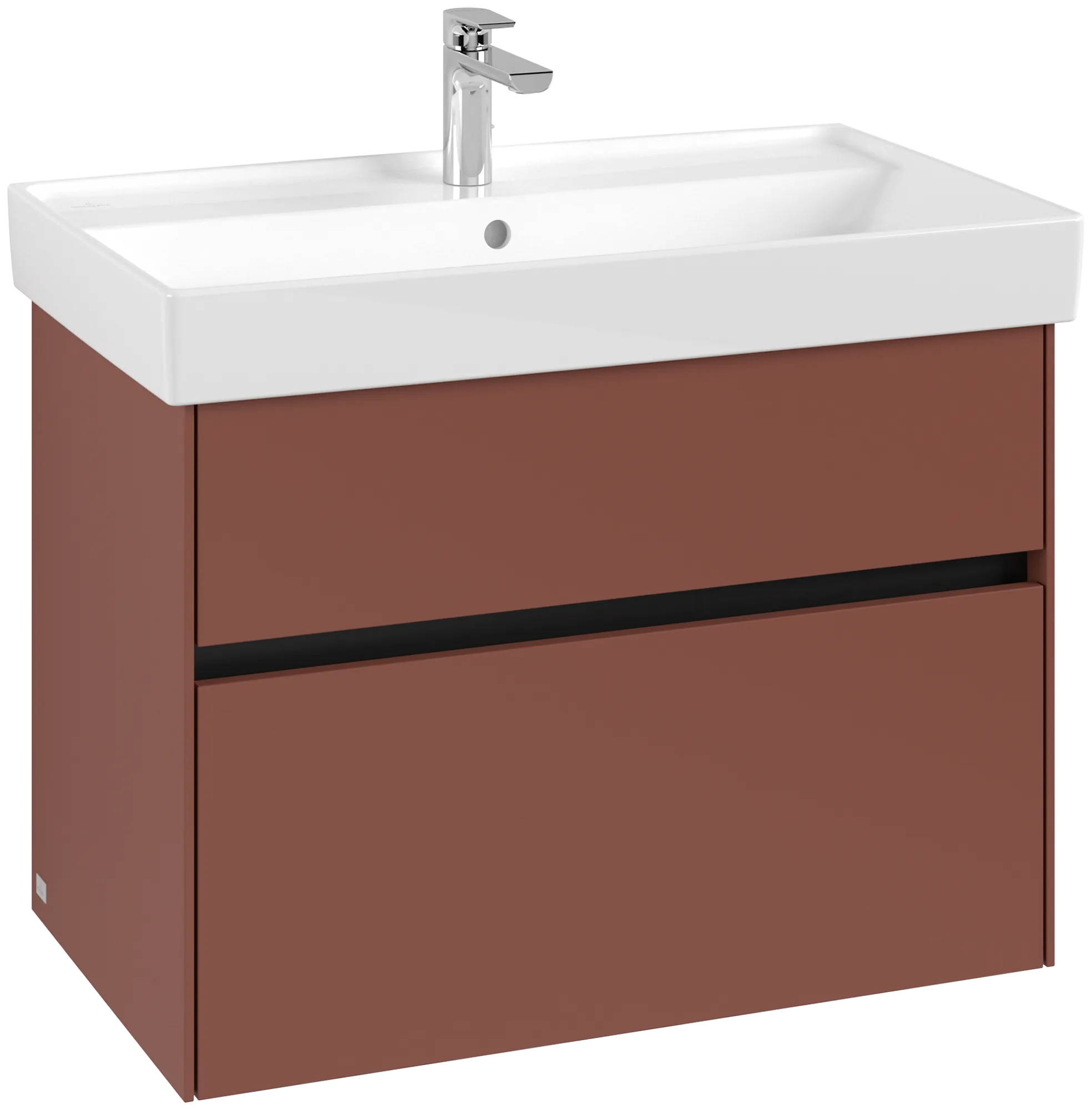 Villeroy & Boch Waschtischunterschrank „Collaro“ 754 × 546 × 444 mm Wine Red, für Becken mittig, mit Beleuchtung Villeroy & Boch Waschtischunterschrank „Collaro“ 754 × 546 × 444 mm Wine Red, für Becken mittig, mit Beleuchtung