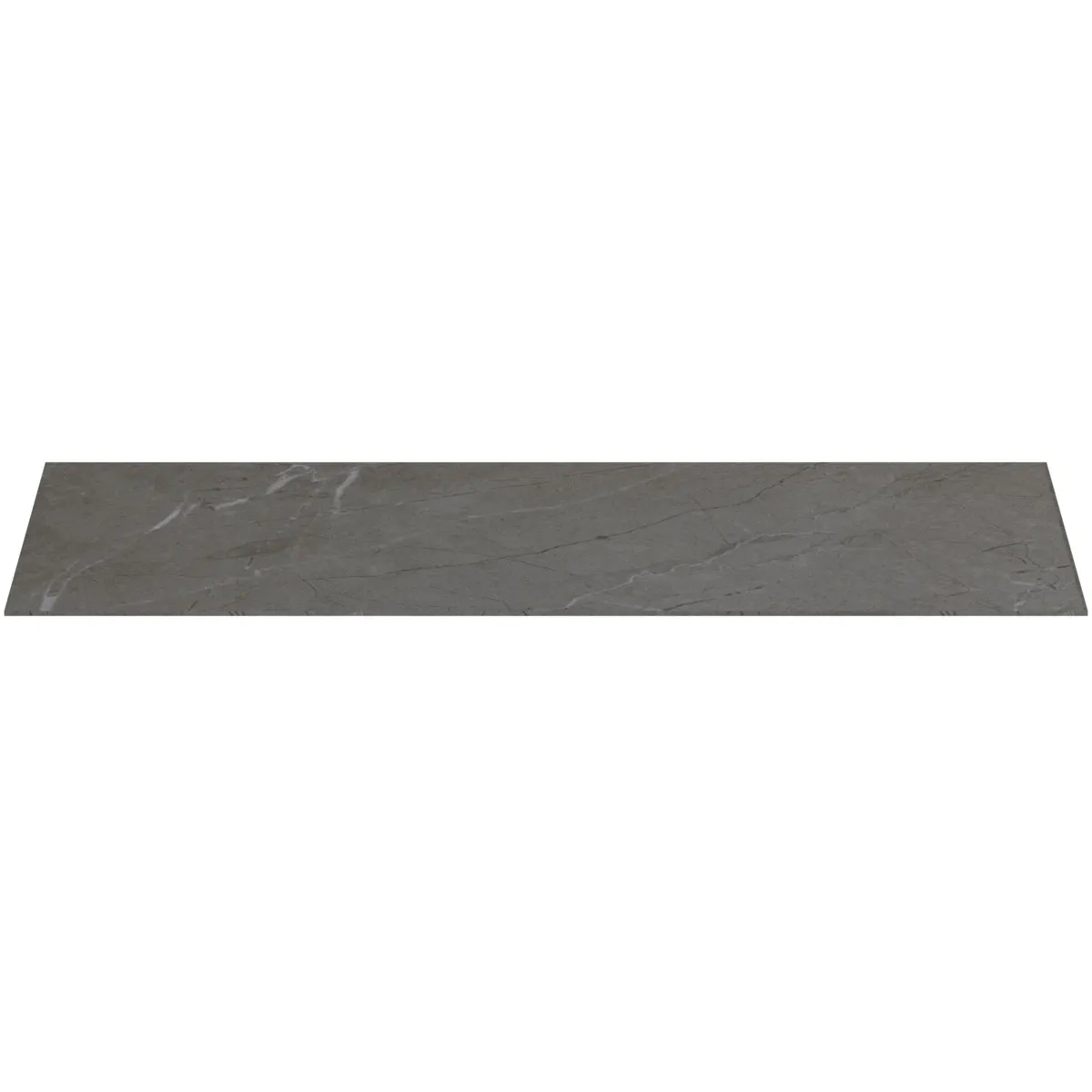 Waschtischplatte Conca, aus Keramik, 1202x505x6mm, Marmor Noir Desir
