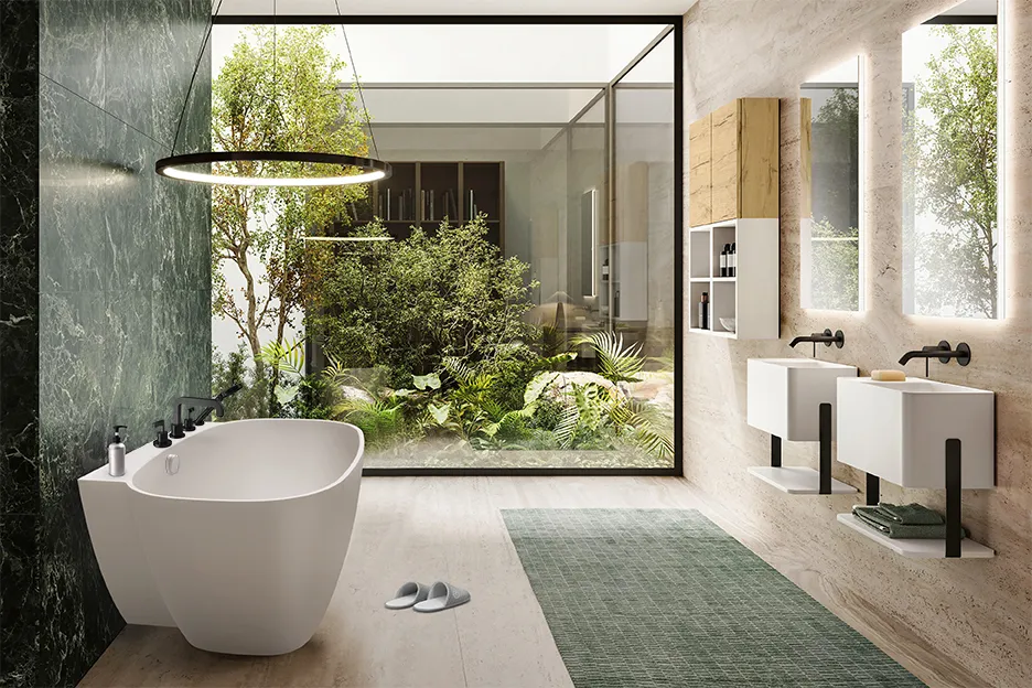 Hoesch LaBrillante Badewanne 1800x800 Vorwand Weiß Matt mit Überlaufbefüllung Hoesch LaBrillante Badewanne 1800x800 Vorwand Weiß Matt mit Überlaufbefüllung